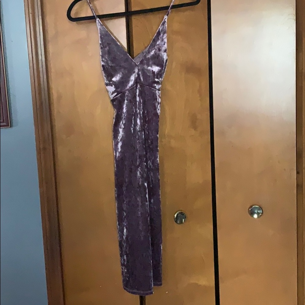 Velvet purple dress